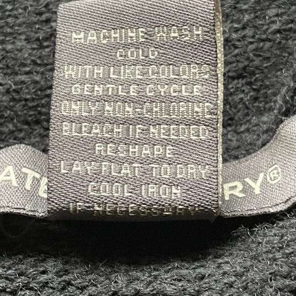 Kate & Mallory Charcoal Gray Long Cardigan Sweater w/ Faux Leather Patches SZ:L - Picture 8 of 8